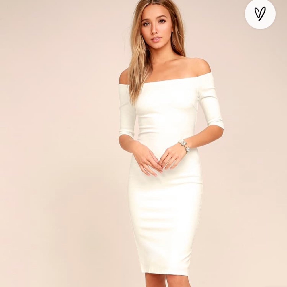 Lulus Off-the-shoulder Sheath Dress